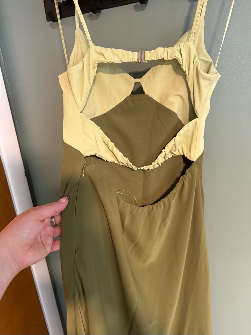 NWT The A&F Julia Slip Cutout Maxi Dress - Picture 7 of 7